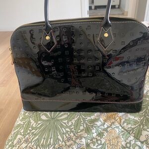 Black Patent Leather Handbag